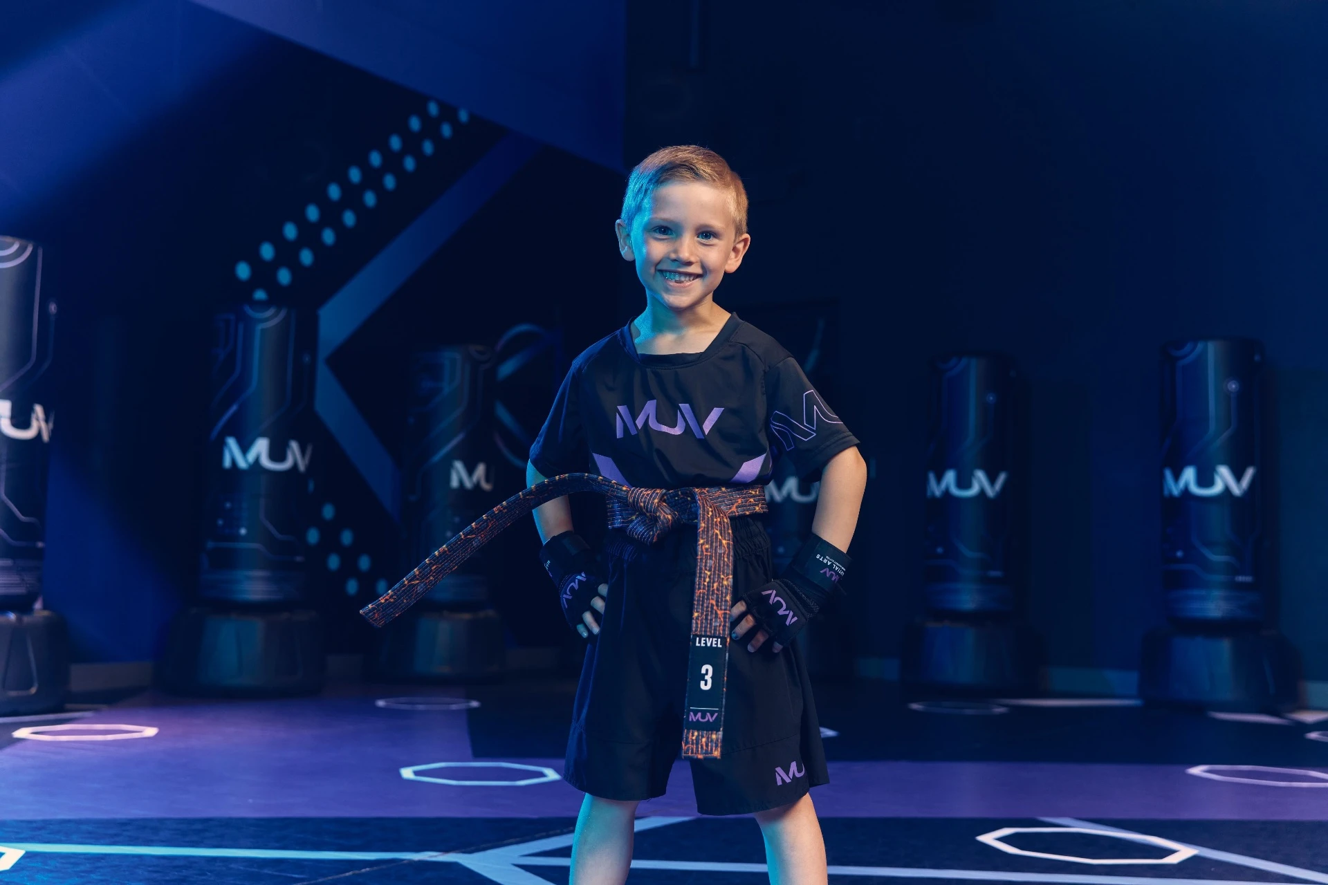 Kids martial arts class at MUV Martial Arts in Chandler AZ