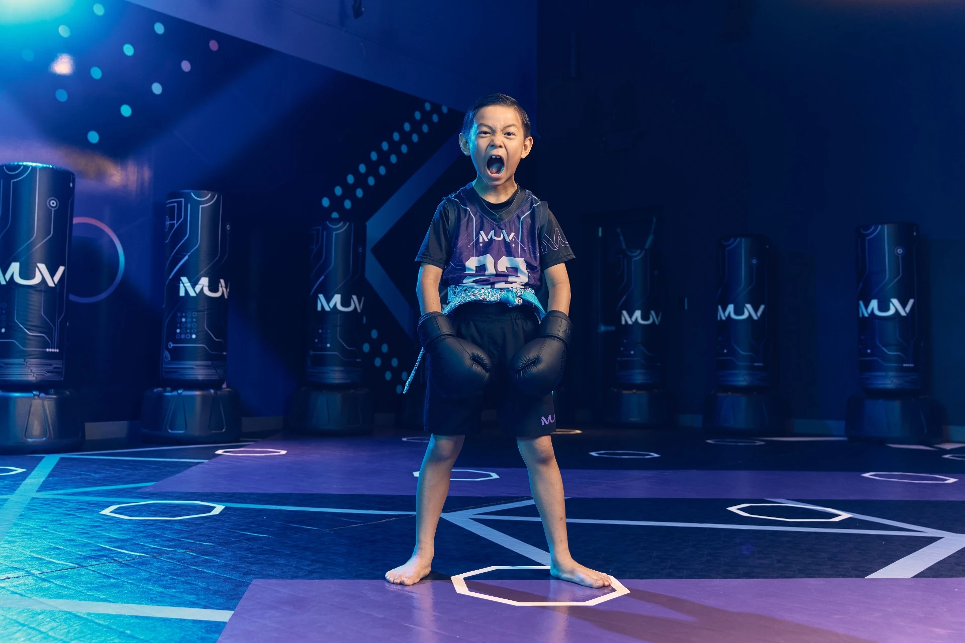 Kids martial arts class at MUV Martial Arts in Chandler AZ